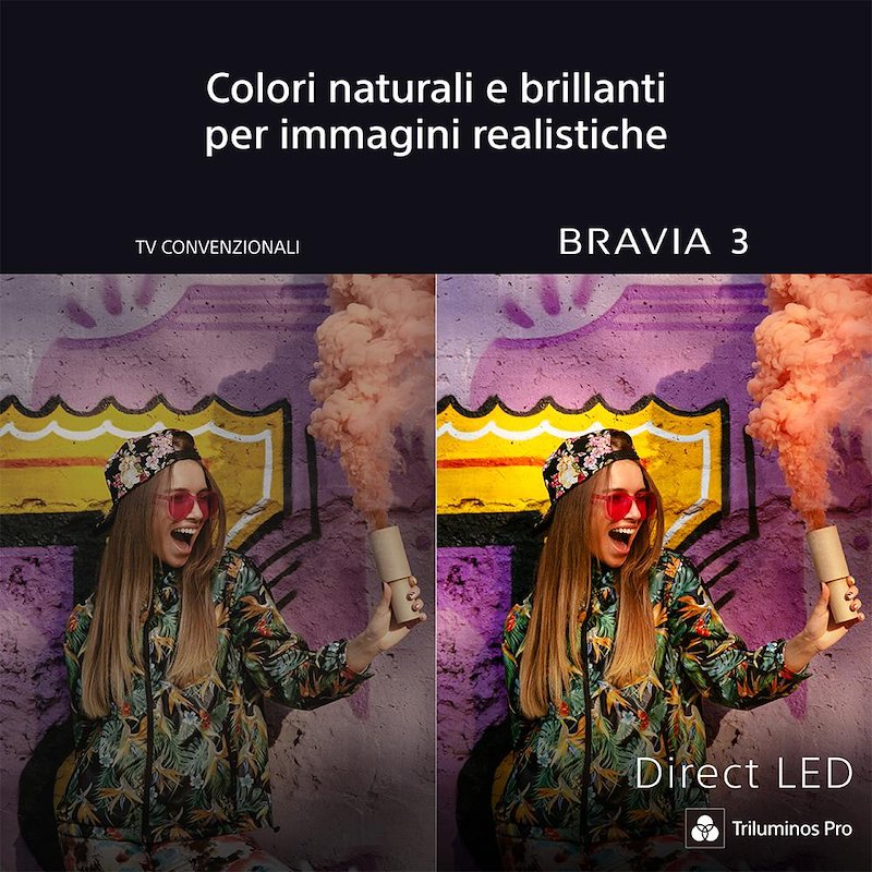 Sony TV LED 75" K75s35b.cei Nero