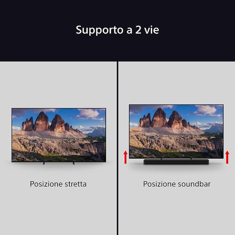 Sony TV MiniLED 85" K85xr55bp.cei Nero