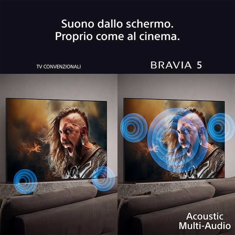 Sony TV Mini LED 85" K85XR55BP.CEI Nero