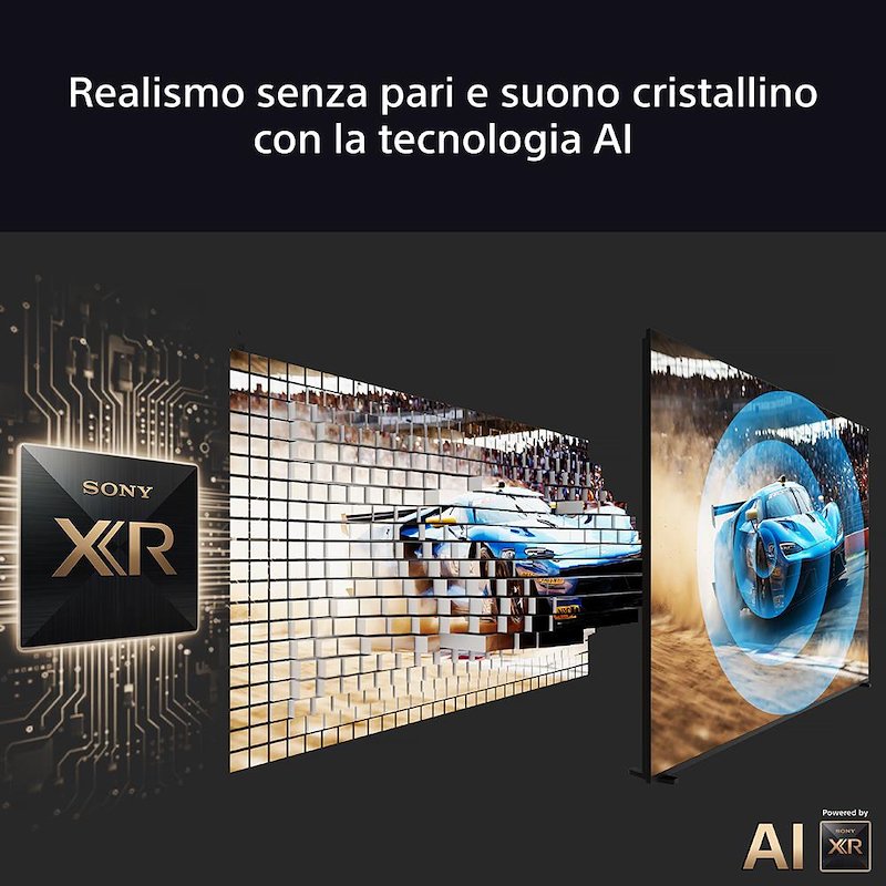 Sony TV MiniLED 85" K85xr55bp.cei Nero