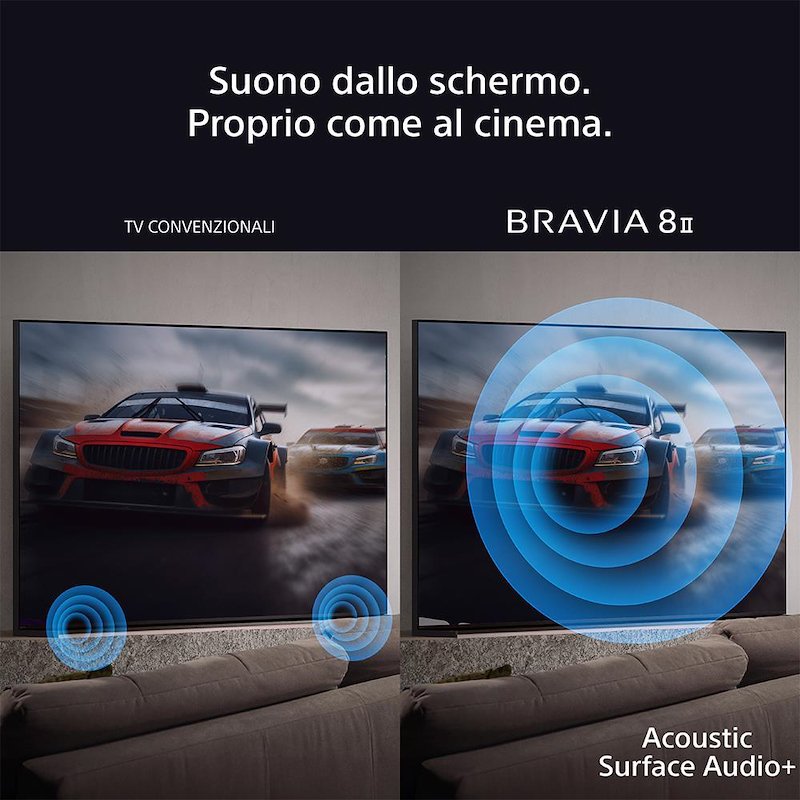 Sony TV OLED 55" K55xr8m25bp.cei Nero