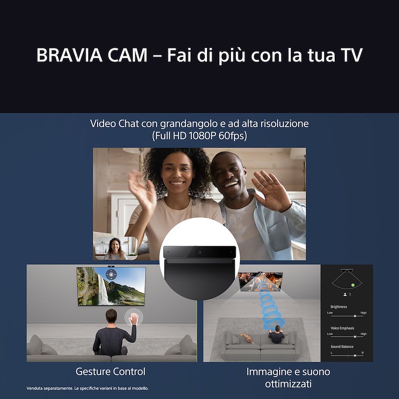 Sony TV OLED 4K 55" K55xr8apaep Nero