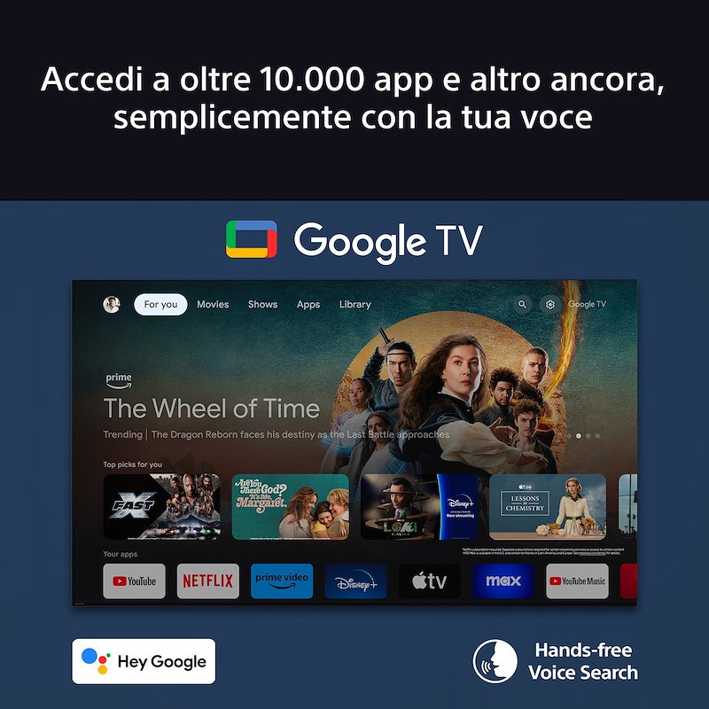 Sony TV OLED 4K 55" K55xr8apaep Nero