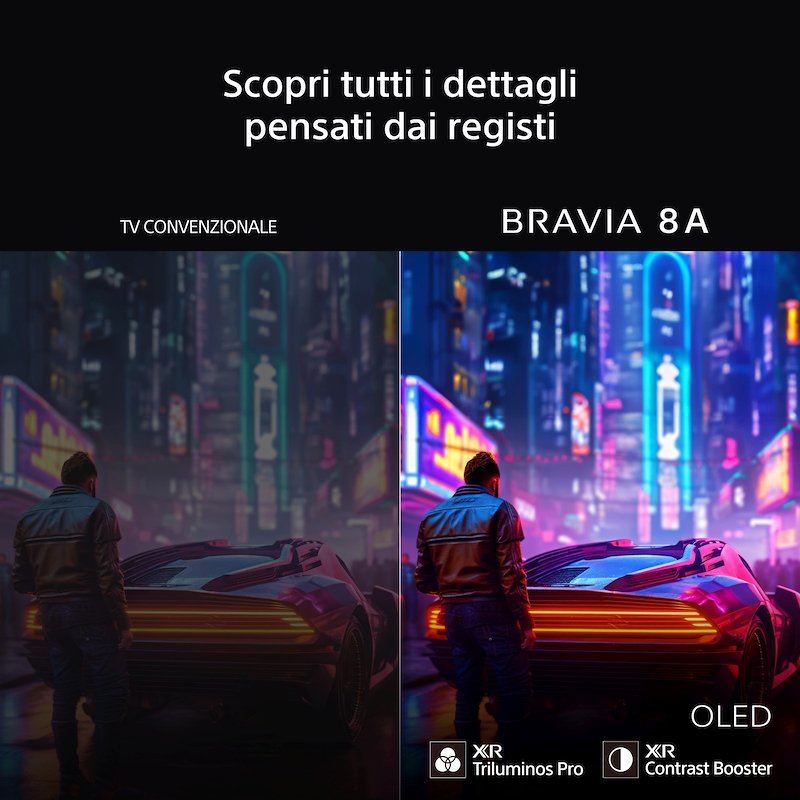 Sony TV OLED 4K 55" K55xr8apaep Nero