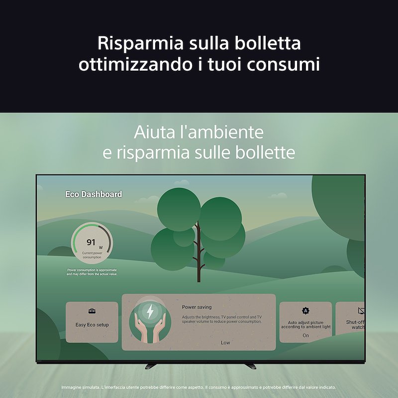 Sony TV OLED 4K 55" K55xr8apaep Nero