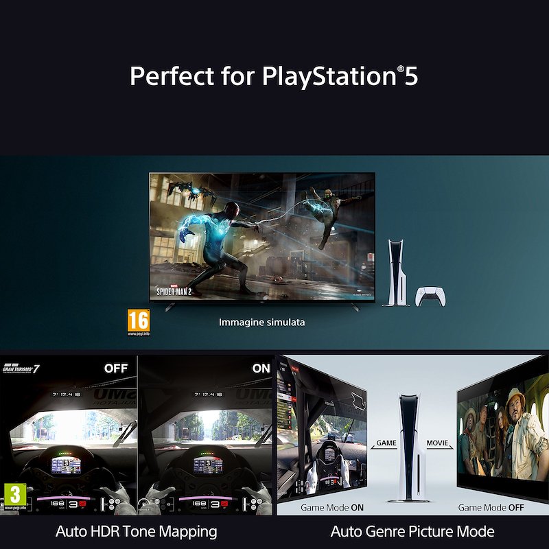 Sony TV OLED 4K 65"  K65xr8aaep Nero