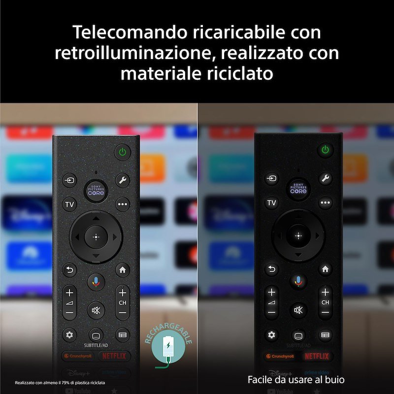Sony TV LED RGB 75" K75xr95m2pb.cei Nero