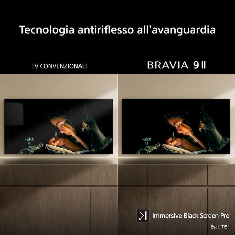 Sony TV LED RGB 75" K75xr95m2pb.cei Nero