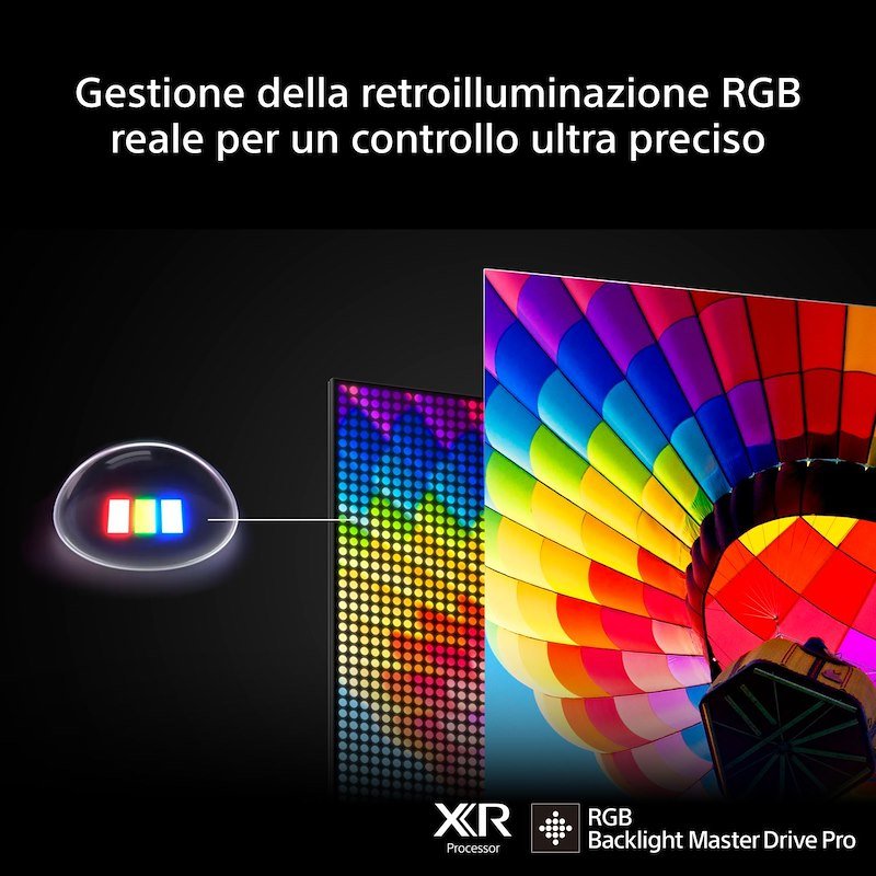 Sony TV LED RGB 75" K75xr95m2pb.cei Nero