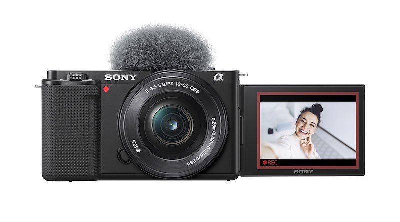 Sony Fotocamera mirrorless ZV-E10 Vlog camera + obiettivo Power Zoom 16-50 mm