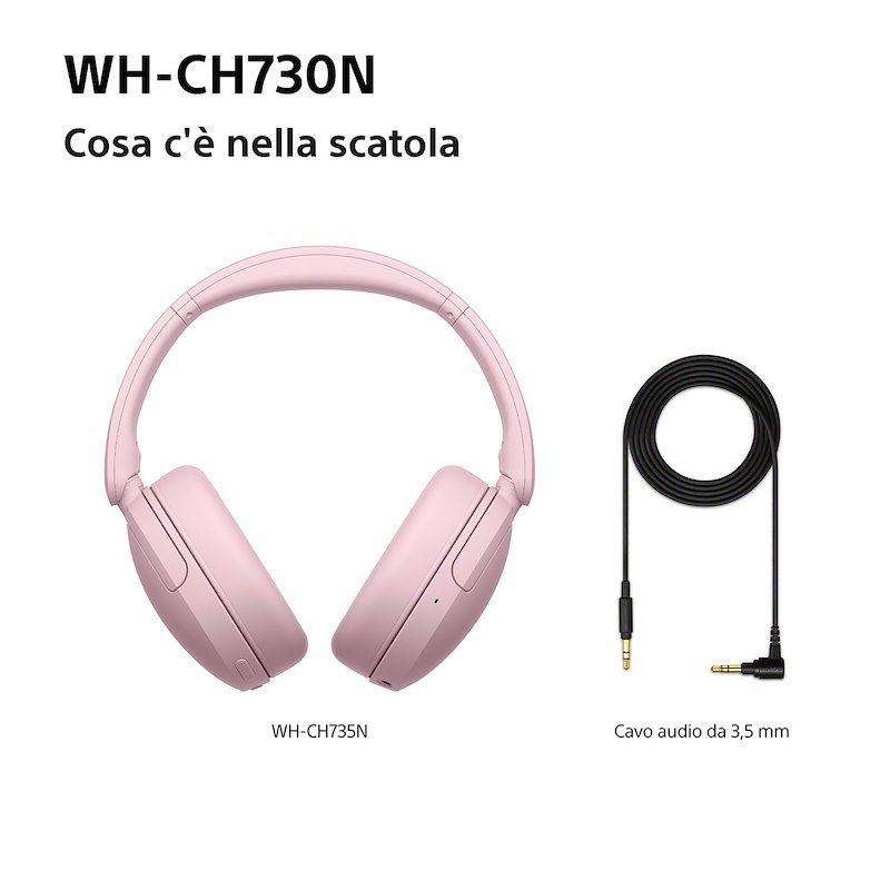 Sony Cuffie a padiglione chiuso Whch730np.ce7 Pink