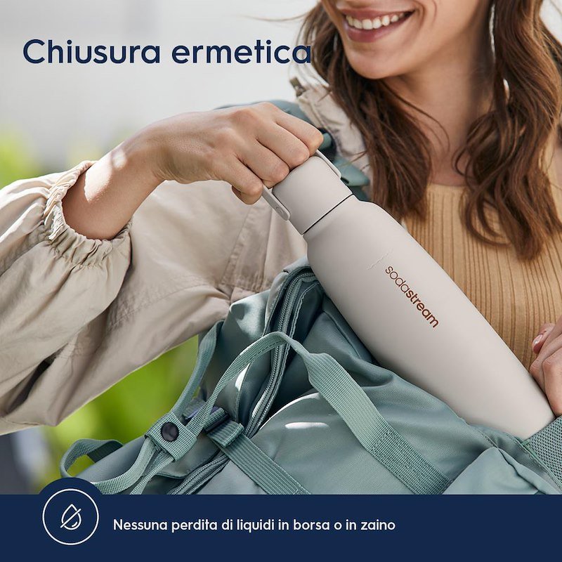 Sodastream Borraccia termica Fizz&go Bianco Sabbia