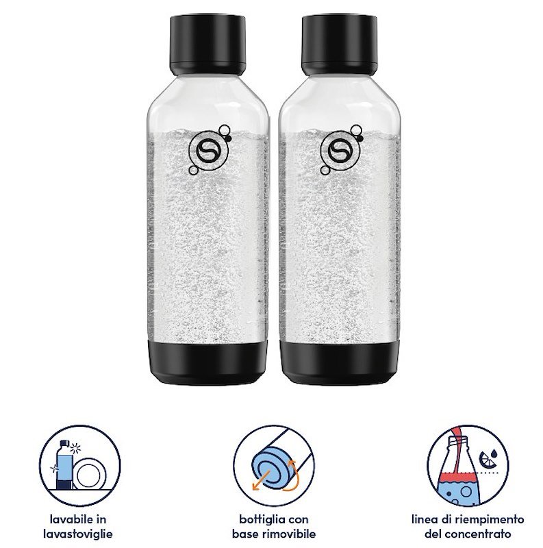 Sodastream 2 Bottiglie Fresh™ bipack black