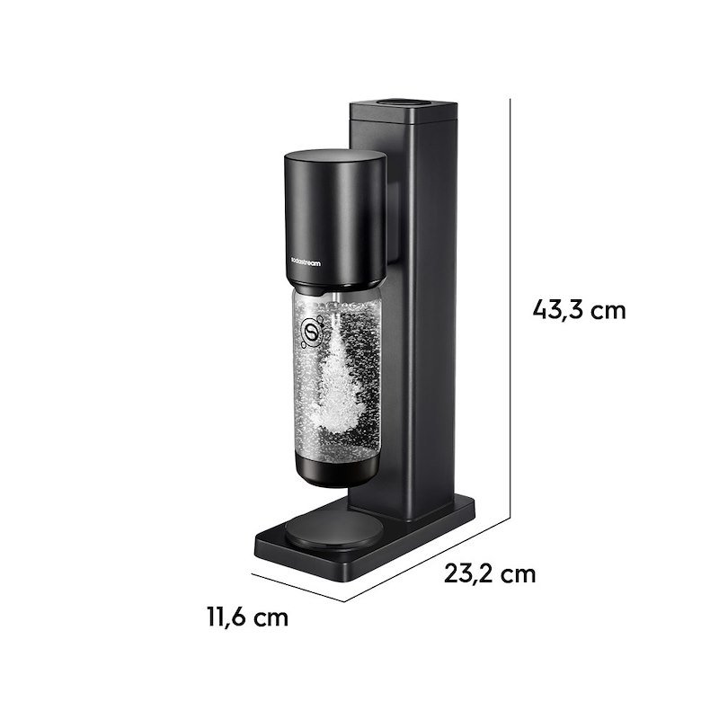 Sodastream Gasatore Fresh 2 Bottiglie Black