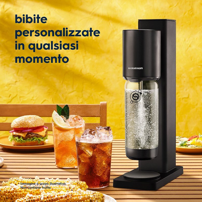 Sodastream Gasatore Fresh 2 Bottiglie Black
