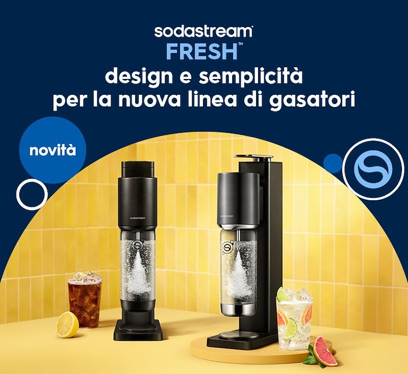 Sodastream Gasatore Fresh 2 Bottiglie Black
