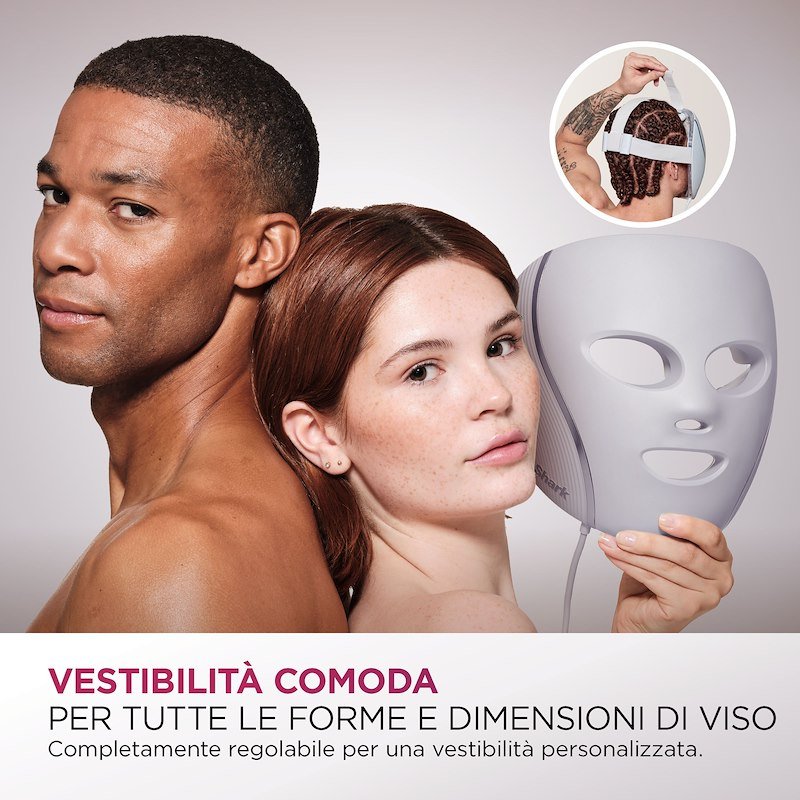 Shark Ninja Maschera Viso LED CryoGlow Bianco