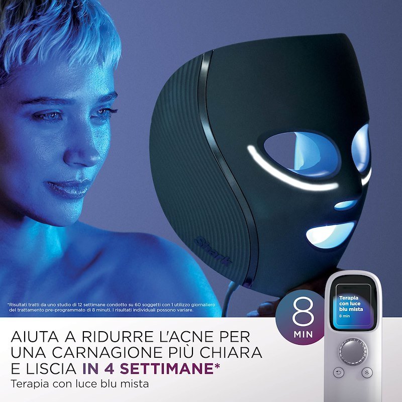 Shark Ninja Maschera Viso LED CryoGlow Bianco