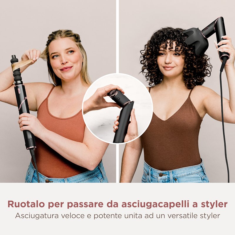 Shark Ninja Styler Asciugacapelli SHARK FLEXSTYLE COMPLETE SET - Black