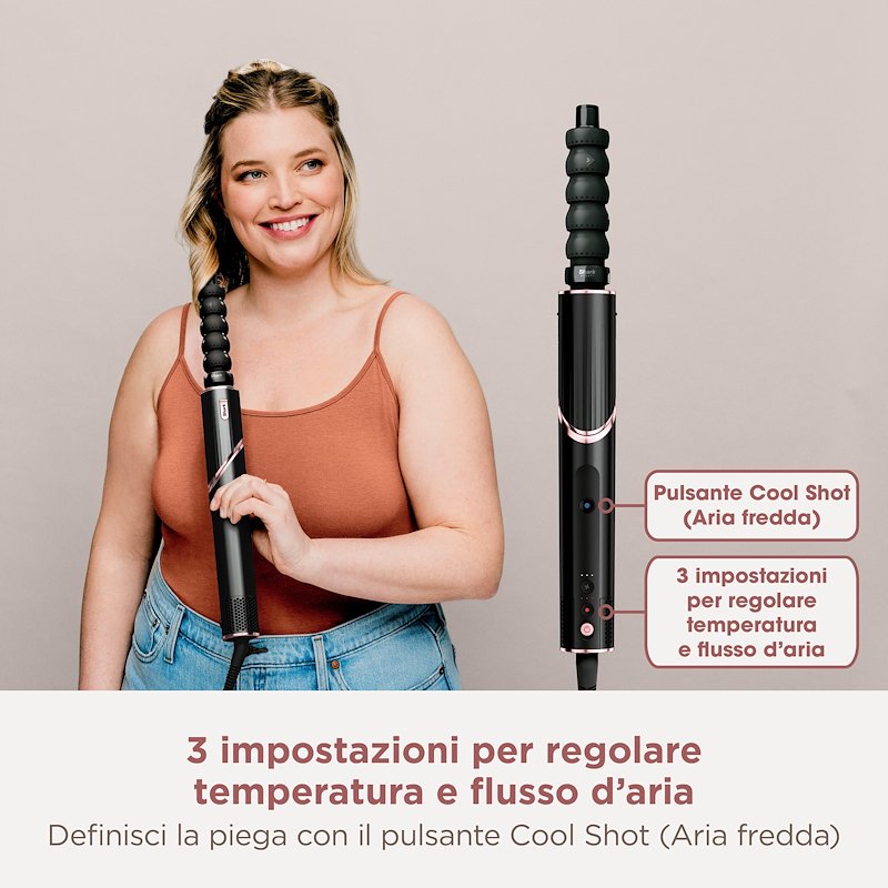 Shark Ninja Styler Asciugacapelli SHARK FLEXSTYLE COMPLETE SET - Black