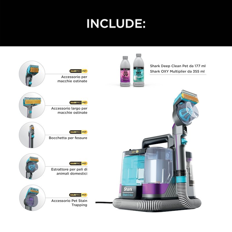 Shark Ninja Smacchiatore Shark StainStriker HairPro Pet