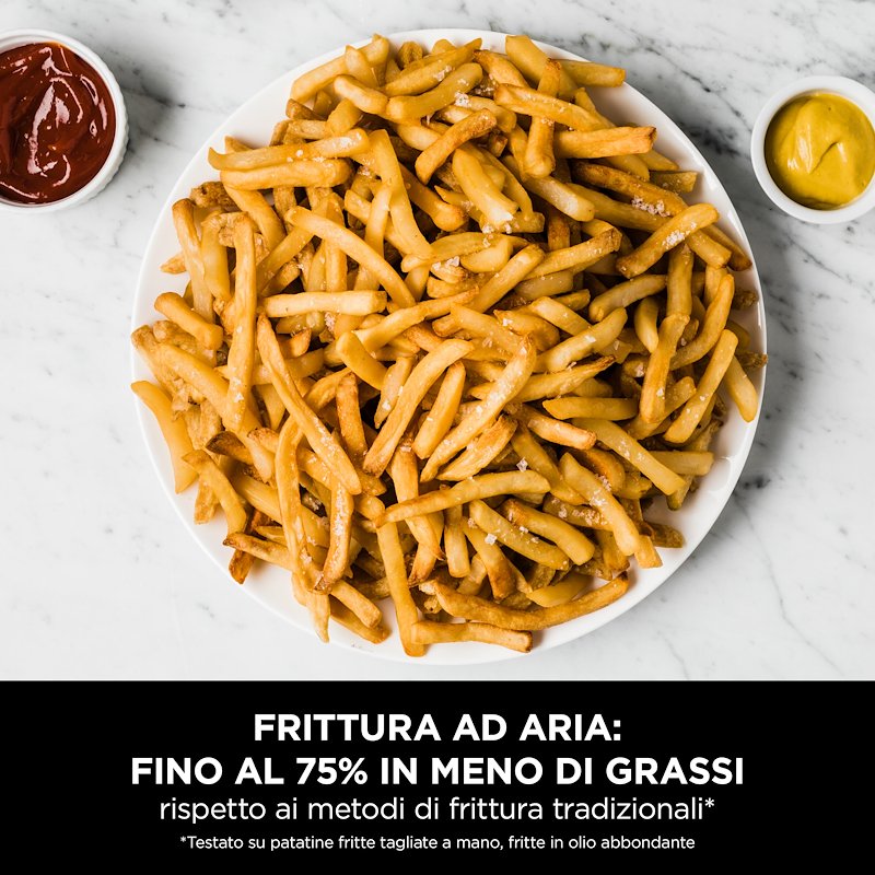 Shark Ninja Friggitrice ad aria Ninja Flexdrawer nero