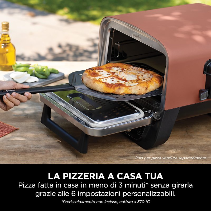 Shark Ninja Forno elettrico da esterno Ninja Woodfire con affumicatore NNJ.OO101EU