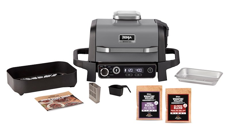 Shark Ninja Barbecue Elettrico Ninja Woodfire Con Affumicatore Og701eu