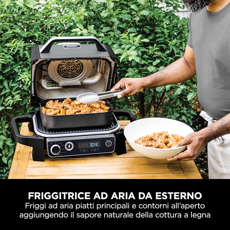 Shark Ninja Barbecue Elettrico Ninja Woodfire Con Affumicatore Og701eu