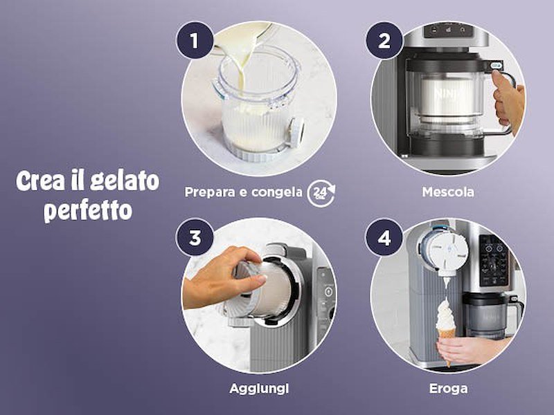 Shark Ninja Gelatiere CREAMI SWIRL Nc701eu