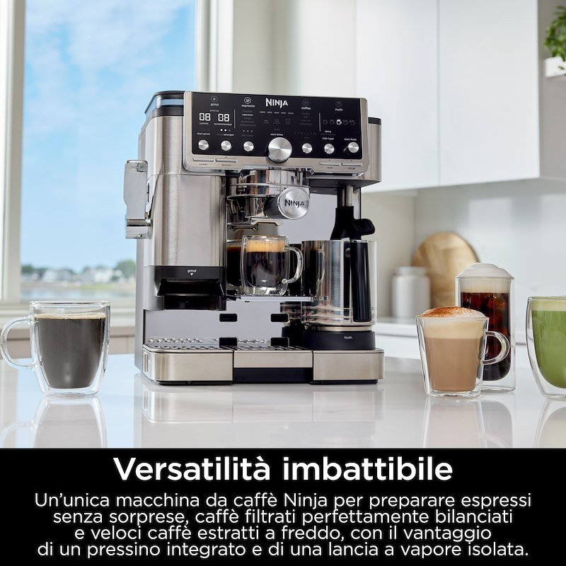 Shark Ninja Macchina da caffè  LUXE PRO Es701eu Argento