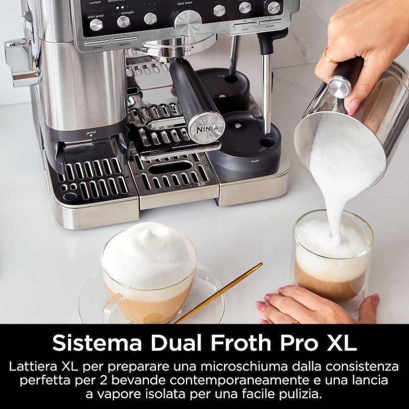Shark Ninja Macchina da caffè  LUXE PRO Es701eu Argento