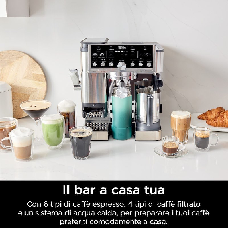Shark Ninja Macchina da caffè  LUXE PRO Es701eu Argento