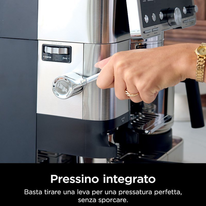 Shark Ninja Macchina da caffè  LUXE PRO Es701eu Argento