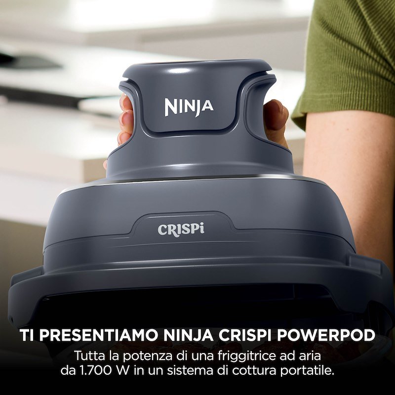 Shark Ninja Friggitrice ad aria portatile CRISPI BLUE CYBER Fn201eubl1