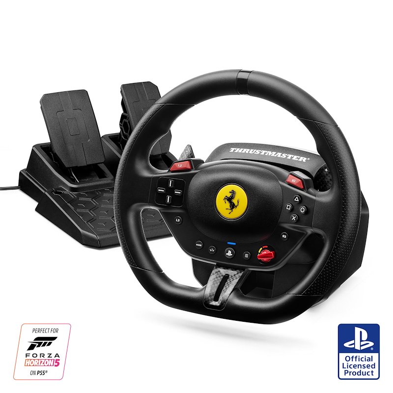 Thrustmaster volante da corsa T98 Ferrari 296 GTB con pedaliera