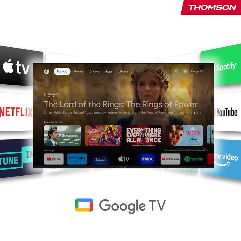 Thomson TV led 43" 43ug4s14w bianco