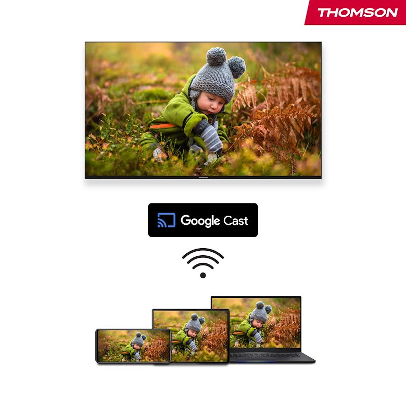 Thomson TV led 43" 43ug4s14w bianco