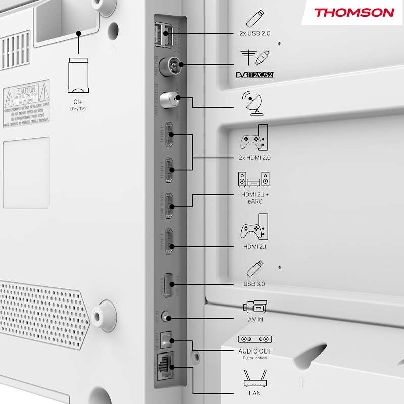 Thomson TV led 43" 43ug4s14w bianco