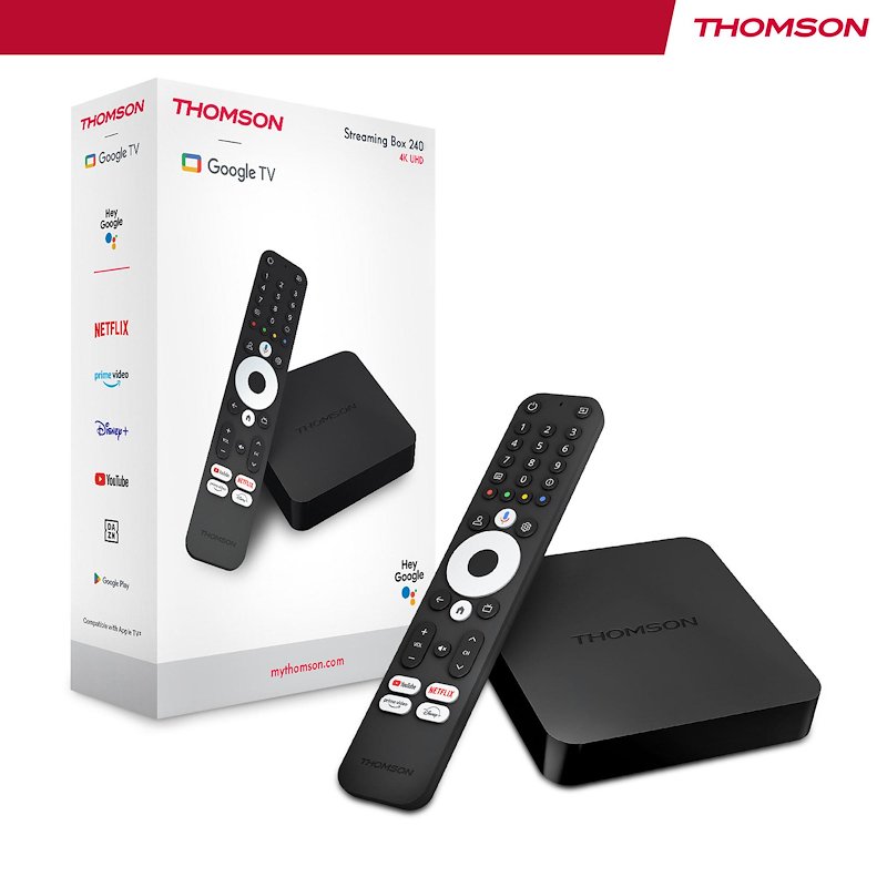 Thomson STREAMING BOX UHD GOOGLE TV Ott 4k 240
