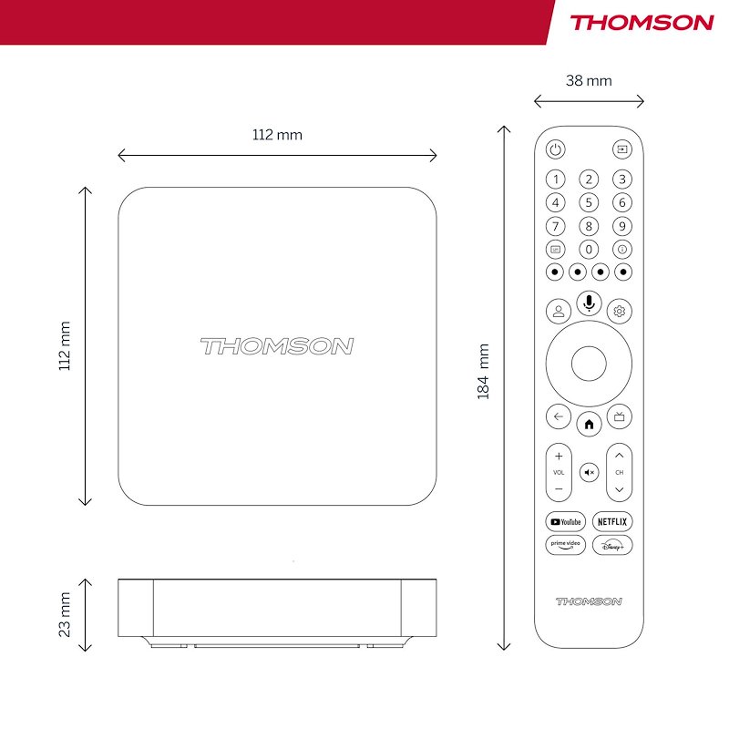 Thomson STREAMING BOX UHD GOOGLE TV Ott 4k 240