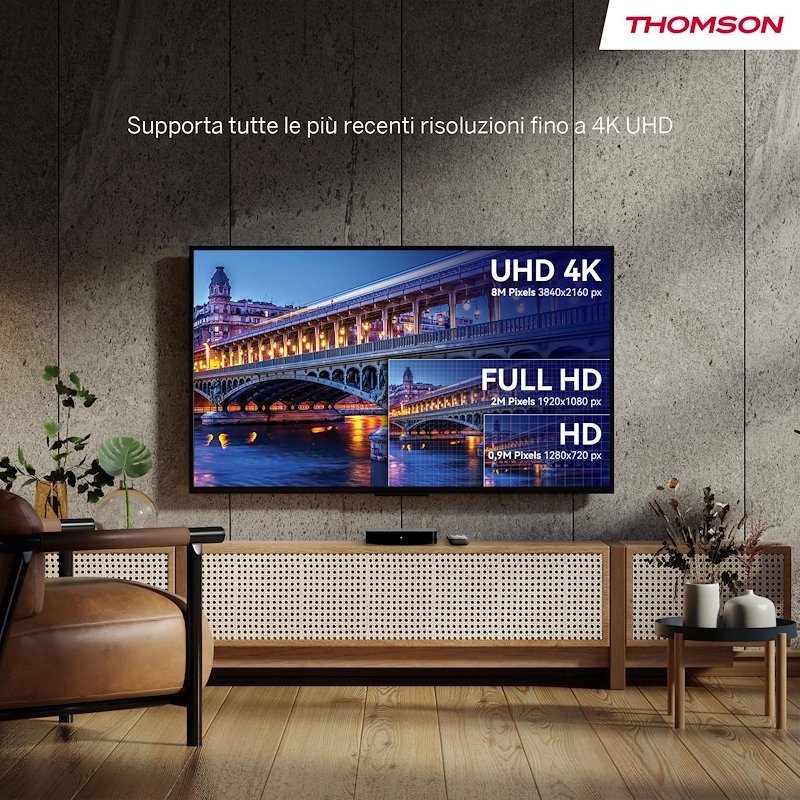 Thomson STREAMING BOX UHD GOOGLE TV Ott 4k 240