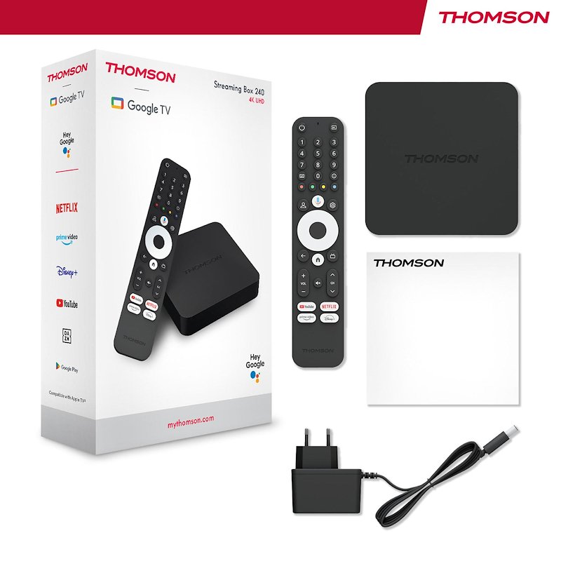 Thomson STREAMING BOX UHD GOOGLE TV Ott 4k 240