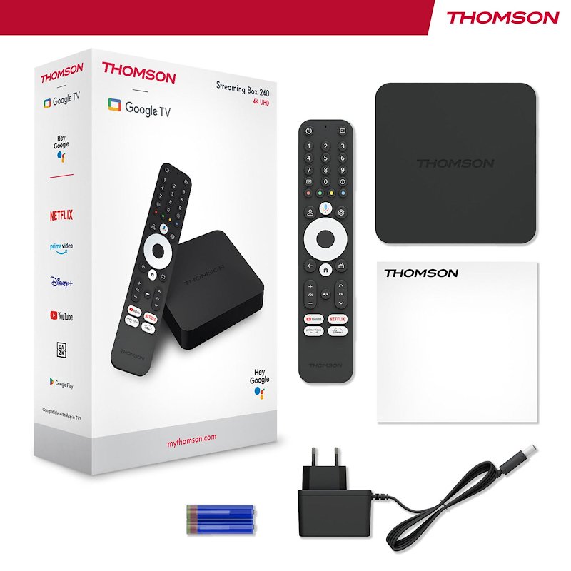 Thomson STREAMING BOX UHD GOOGLE TV Ott 4k 240