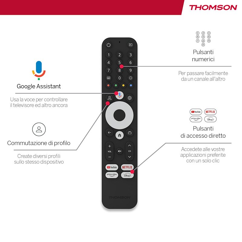 Thomson STREAMING BOX UHD GOOGLE TV Ott 4k 240
