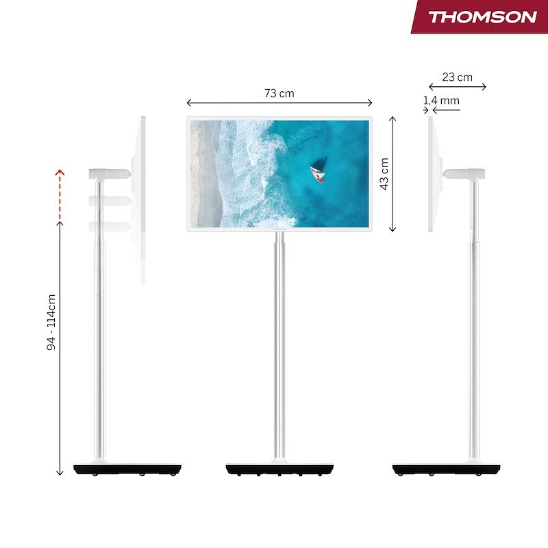 Thomson TV LED 32" portatile 32hg4m45 bianco