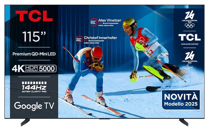 TCL TV LED 4K 115" 115x955 MAX Nero