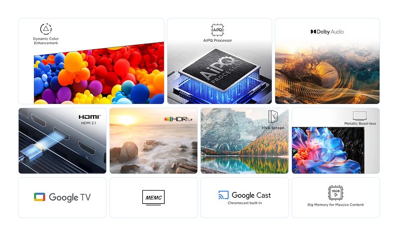 Tcl TV LED 55" 55p69k Nero