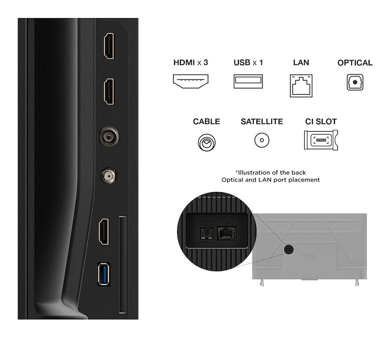 Tcl TV LED 43" 43p69k Nero