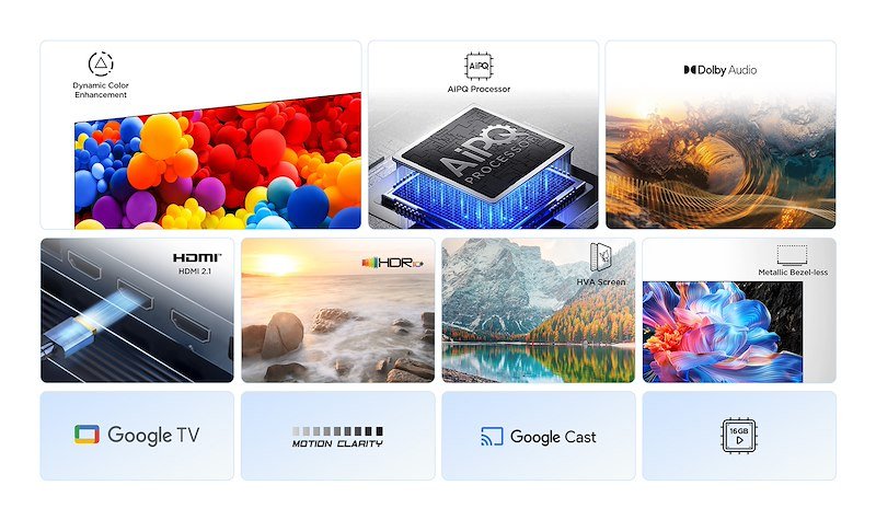 Tcl TV LED 43" 43p69k Nero